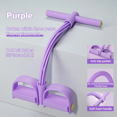 6-Tube Resistance Band for Effective Fitness Workouts