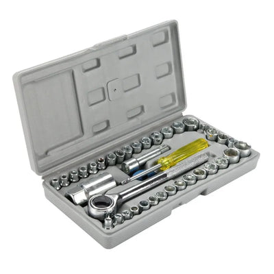 40 Pcs Socket Wrench Set for Home & Auto Repairs