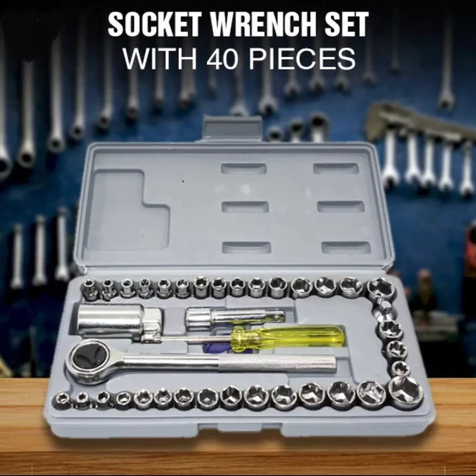 40 Pcs Combination Socket Wrench Set - Gadget Asia - Image 16