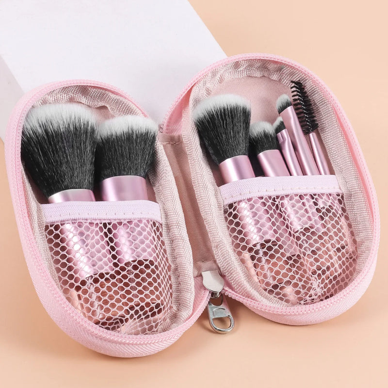 10pcs Mini Makeup Brush Set Powder Eyeshadow Foundation Blush Blender Concealer Beauty Makeup Tools Brush Professional Supplies - AliExpress 66 - Image 3