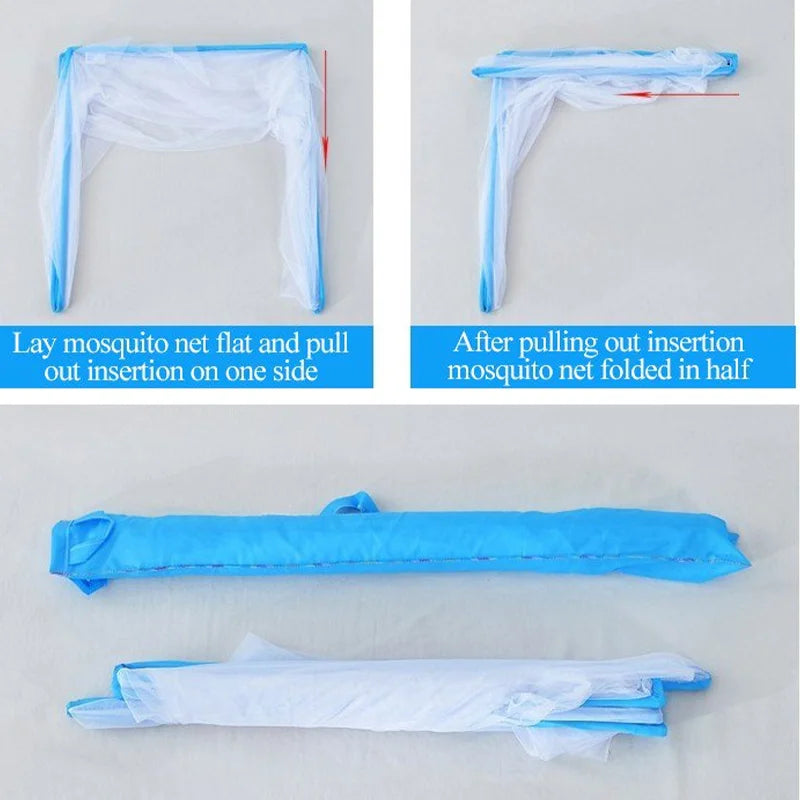 Foldable Mosquito Net Baby Bed Mosquito Net Children's Foldable Baby Mosquito Net No Bottom Installation Foldable Mosquito Net - Image 6