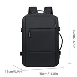 Classic Travel Backpack Men Business Backpack School Expandable USB Bag Large Capacity Laptop Waterproof Fashion Backpack - AliExpress 1524 - Image 3