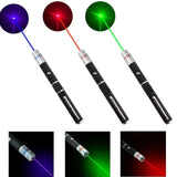 Close-up of blue laser light pen