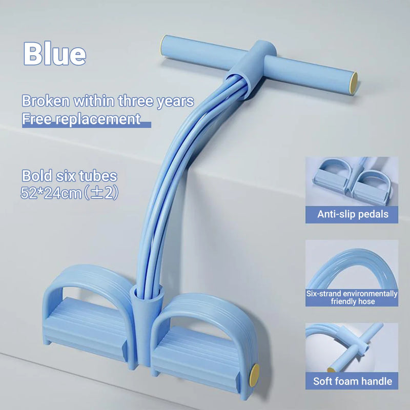 6-Tube Resistance Band Multi Function Tension Rope Fitness Bands 6-Tube Elastic Yoga Pedal Puller For Sports Exercises At Gym - AliExpress 18 - Image 9