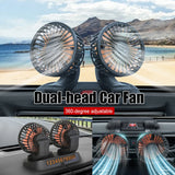 5/12/24V Car Fan Cooling Car Fan Dual Head Usb Car Fan 2 Speeds Adjustable for Auto Cooler Air Fan Car Accessories Fan - AliExpress 34 - Image 4