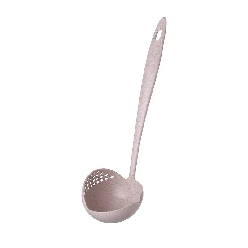 2 in 1 Soup Spoon Wheat Straw Long Handle Soup Spoon Straining Ladle Soup Pan Spoon with Filter Strainer Kitchen Utensils - AliExpress 15 - Image 10