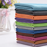 Set of 10 cooling towels in various colors