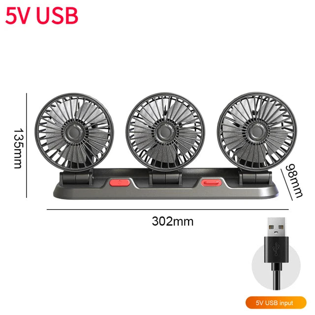 5/12/24V Car Fan Cooling Car Fan Dual Head Usb Car Fan 2 Speeds Adjustable for Auto Cooler Air Fan Car Accessories Fan - AliExpress 34 - Image 10