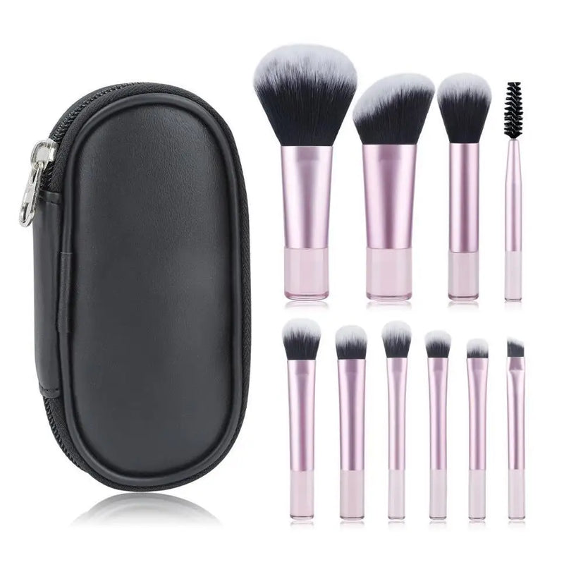 10pcs Mini Makeup Brush Set Powder Eyeshadow Foundation Blush Blender Concealer Beauty Makeup Tools Brush Professional Supplies - AliExpress 66 - Image 8