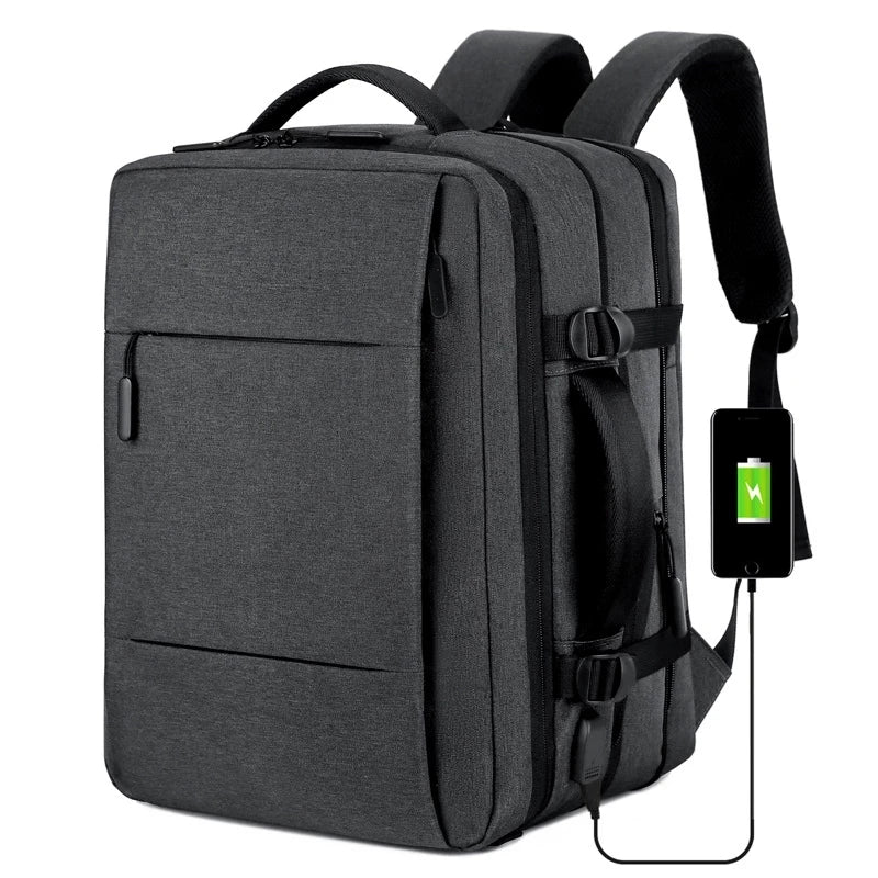 Expandable USB Bag Large Capacity Laptop Waterproof