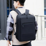 Classic Travel Backpack Men Business Backpack School Expandable USB Bag Large Capacity Laptop Waterproof Fashion Backpack - AliExpress 1524 - Image 6