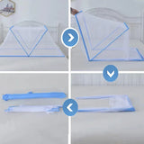 Foldable Mosquito Net Baby Bed Mosquito Net Children's Foldable Baby Mosquito Net No Bottom Installation Foldable Mosquito Net - Image 5