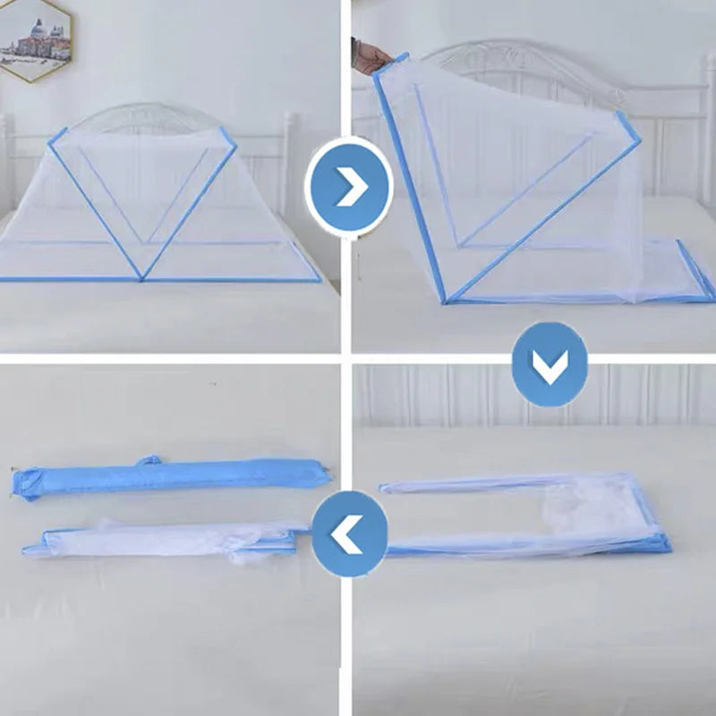Foldable Mosquito Net Baby Bed Mosquito Net Children's Foldable Baby Mosquito Net No Bottom Installation Foldable Mosquito Net - Image 5