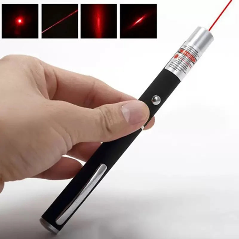 Red dot laser sight in use