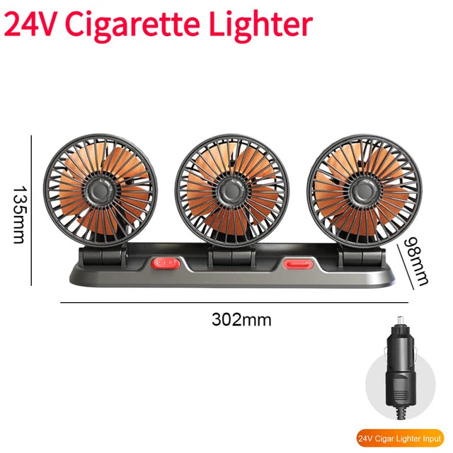 5/12/24V Car Fan Cooling Car Fan Dual Head Usb Car Fan 2 Speeds Adjustable for Auto Cooler Air Fan Car Accessories Fan - AliExpress 34 - Image 12