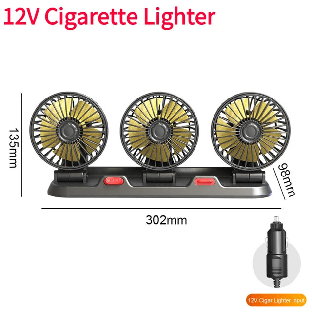 5/12/24V Car Fan Cooling Car Fan Dual Head Usb Car Fan 2 Speeds Adjustable for Auto Cooler Air Fan Car Accessories Fan - AliExpress 34 - Image 11