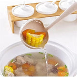 2 in 1 Soup Spoon Wheat Straw Long Handle Soup Spoon Straining Ladle Soup Pan Spoon with Filter Strainer Kitchen Utensils - AliExpress 15 - Image 4