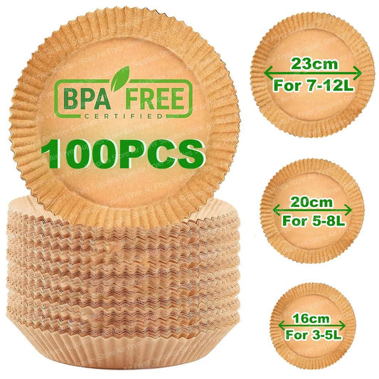 100 pcs Air Fryer Leaf paper