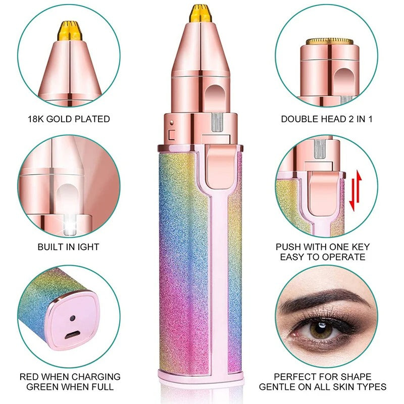 2 In 1 Eyebrow And Facial Trimmer