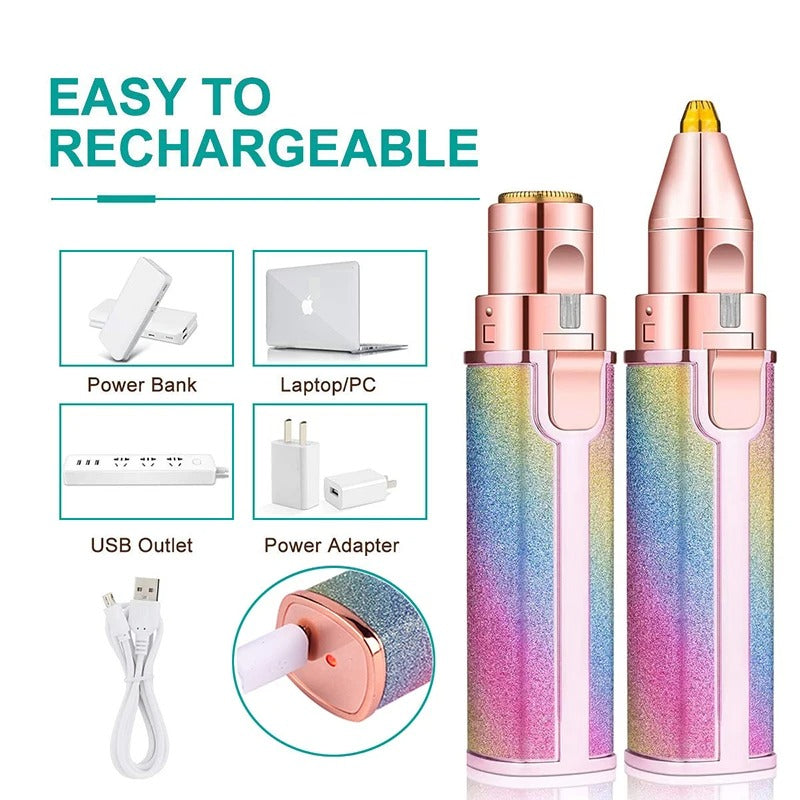 2 In 1 Eyebrow And Facial Trimmer