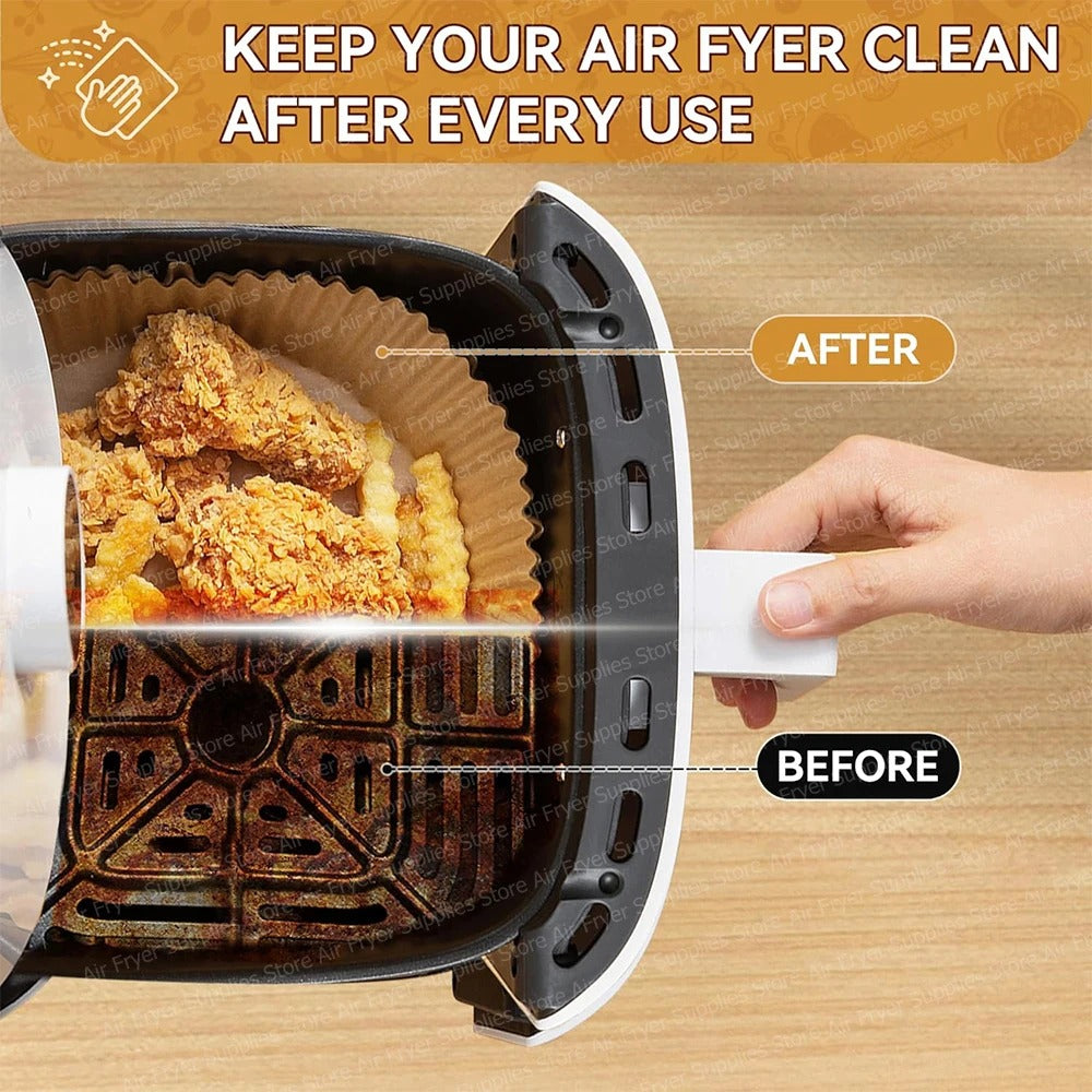 100 pcs Air Fryer Leaf paper
