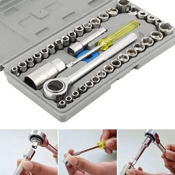40 Pcs Combination Socket Wrench Set - Gadget Asia - Image 15